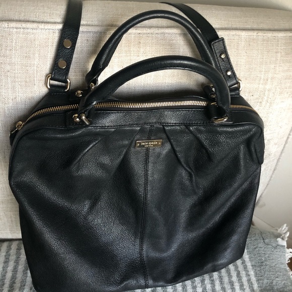 VEUC KATE SPADE NY handbag pebble black leather - Picture 4 of 8